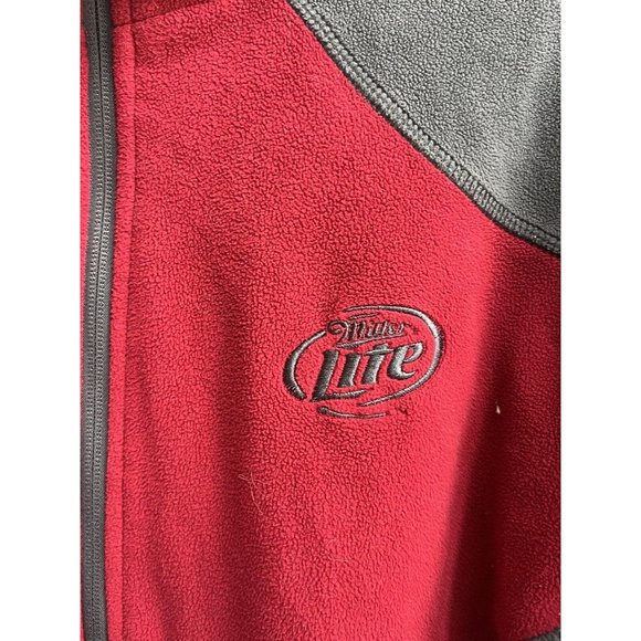 Miller Lite Zip Up Fleece Jacket North End Womens Medium - Picture 4 of 8